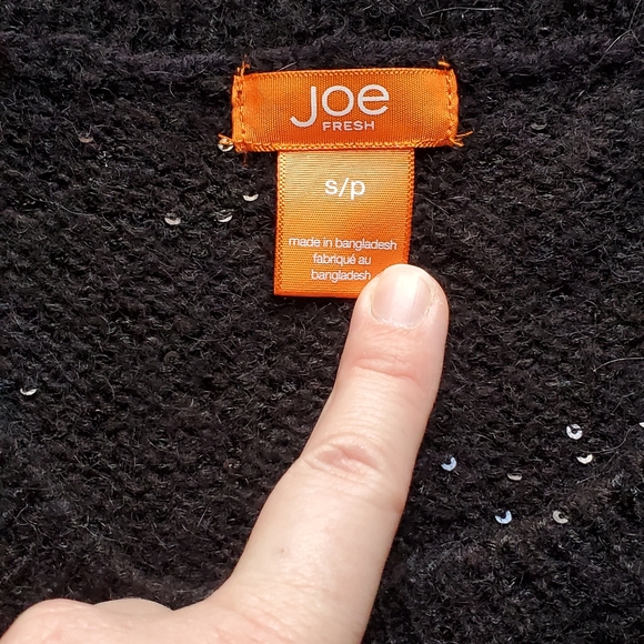 Black Sparkly Sweater - Picture 2 of 3